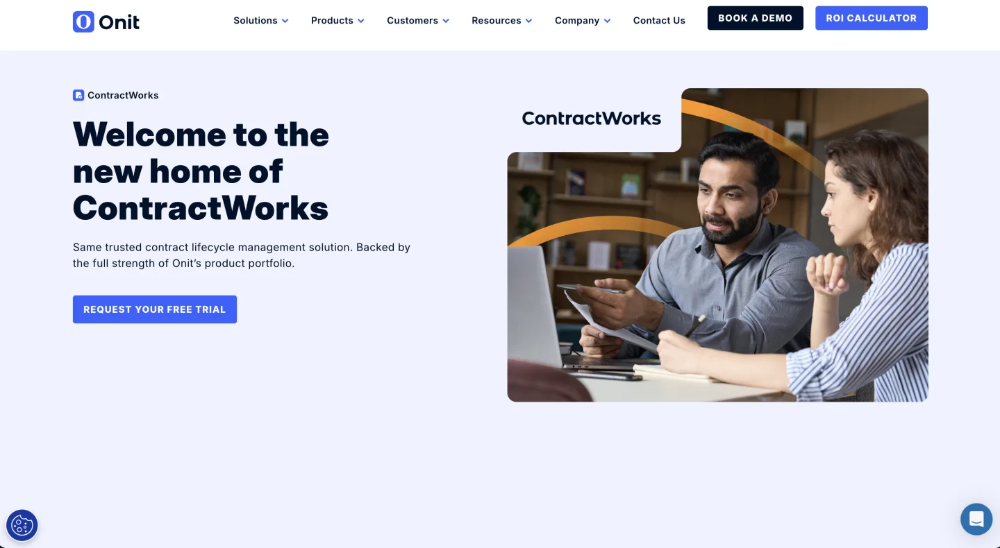 ContractWorks contract management product page