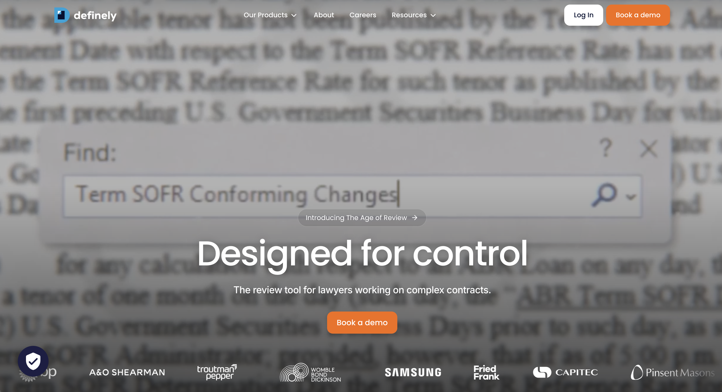Definely defined-term and cross-reference navigation