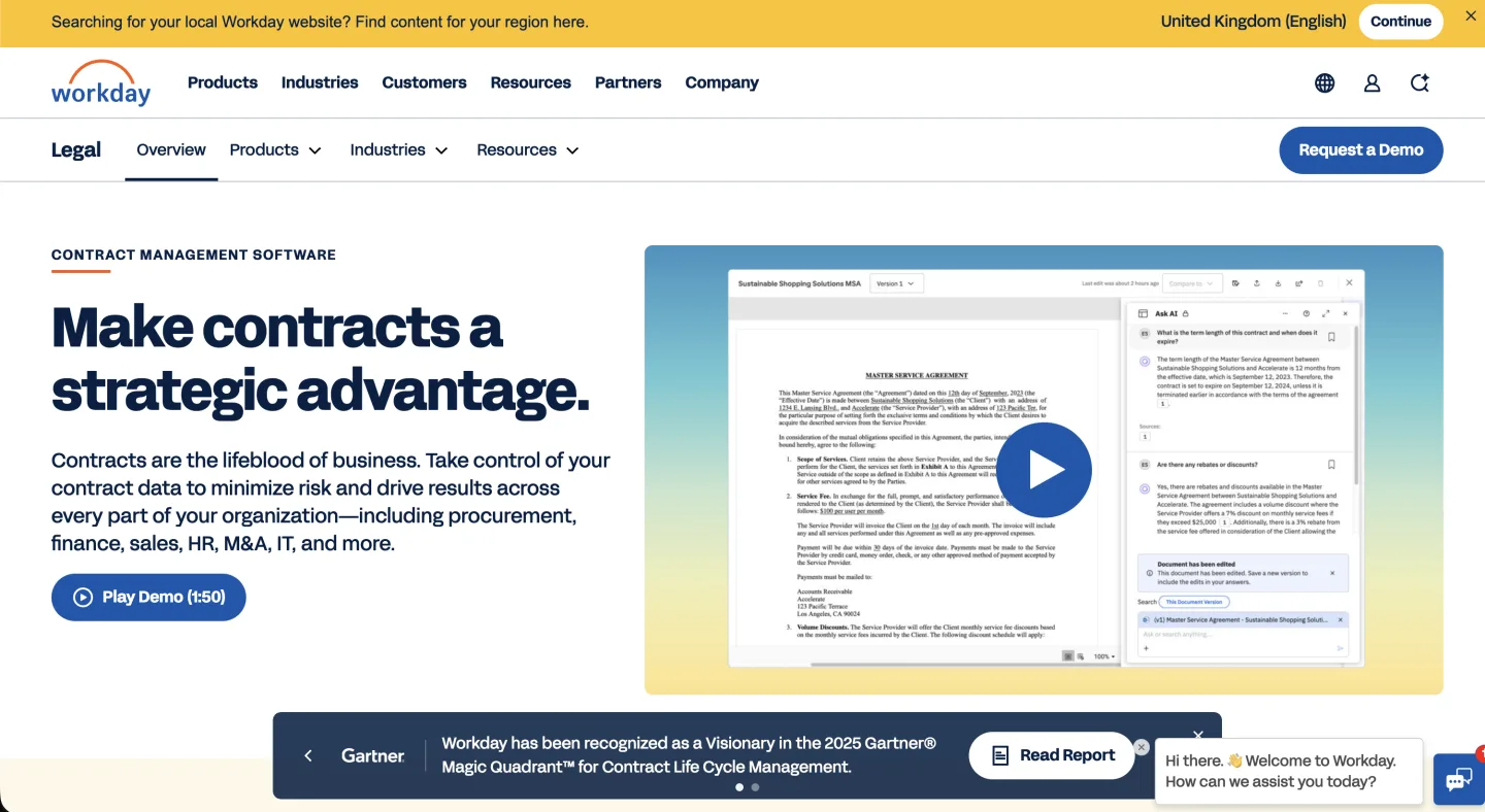 Evisort product screenshot