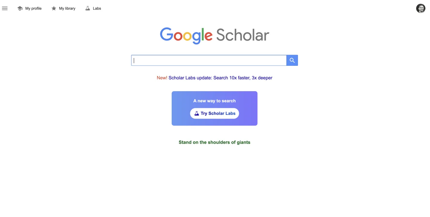 Google Scholar case search