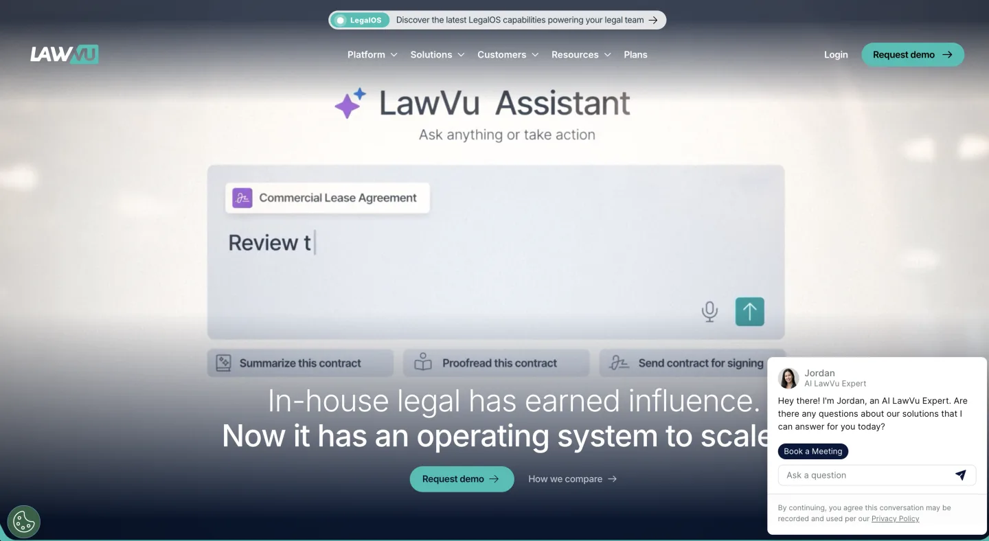 LawVu product screenshot