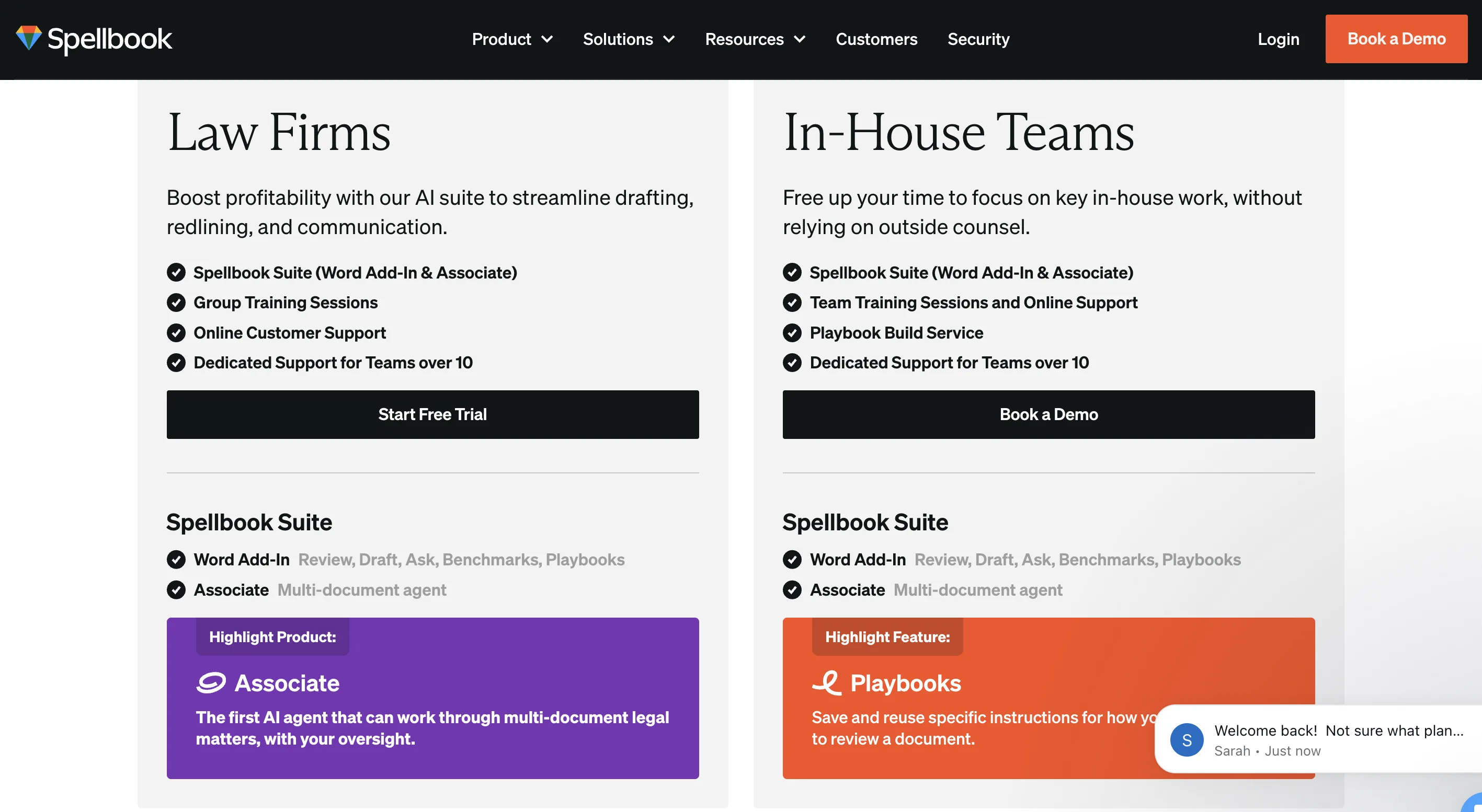 Spellbook pricing page