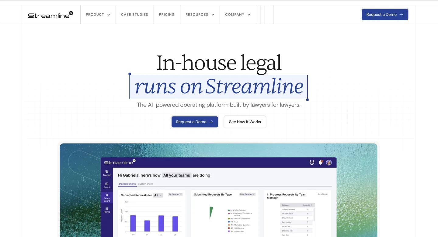 Streamline product screenshot