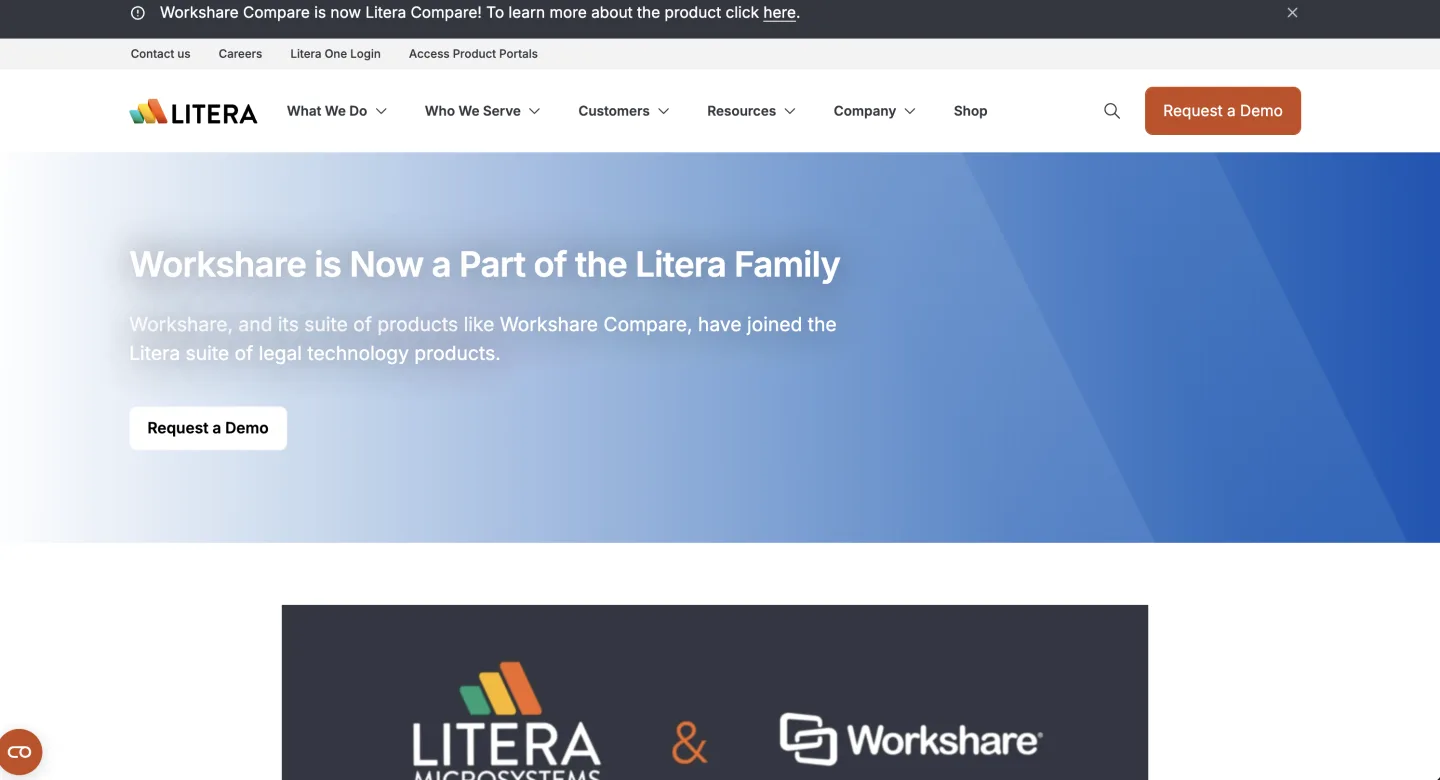 Workshare homepage